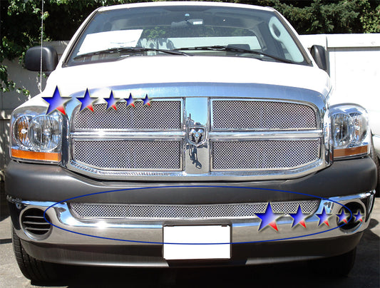 APS GR04GEC75T Lower Bumper Mesh Grille Fits 2002-2008 Dodge Ram