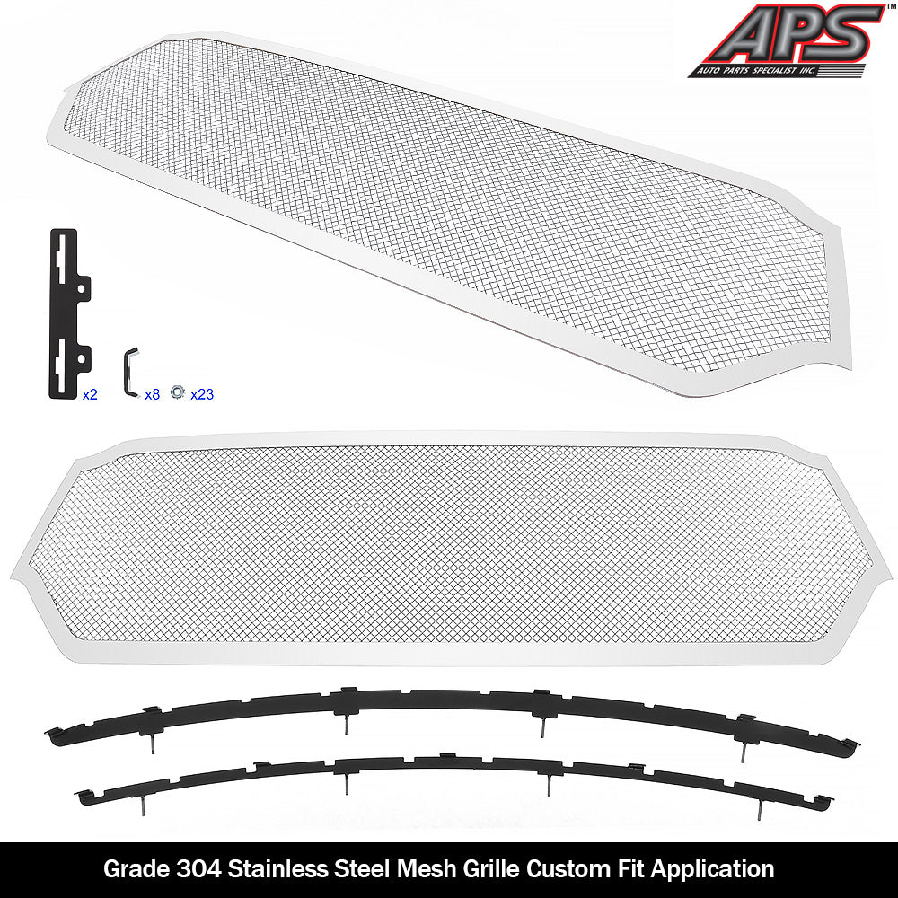 APS GR04GEE40T Main Upper Mesh Grille Fits 2019-2023 Ram 1500