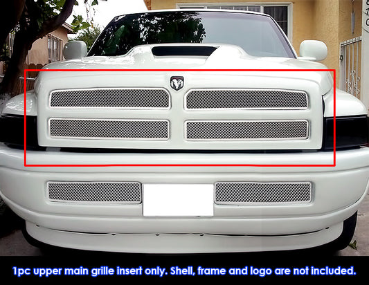 APS GR04GEG21T Main Upper Mesh Grille Fits 1994-2001 Dodge Ram