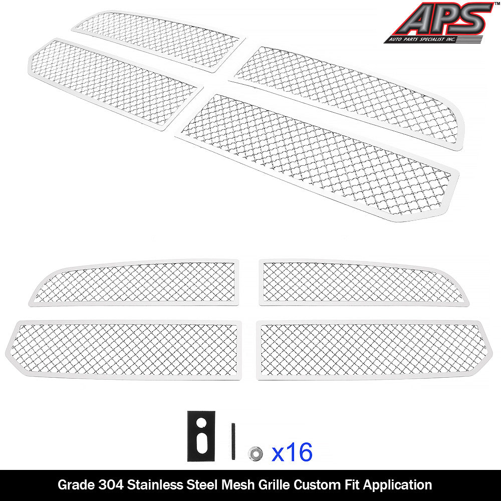 APS GR04GEI19S Main Upper Mesh Grille Fits 2013-2021 Ram 1500