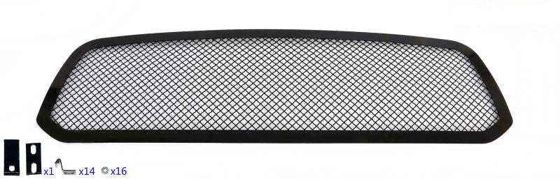 APS GR04GEI86K Main Upper Black Wire Mesh Grille Fits 2013-2021 Ram 1500