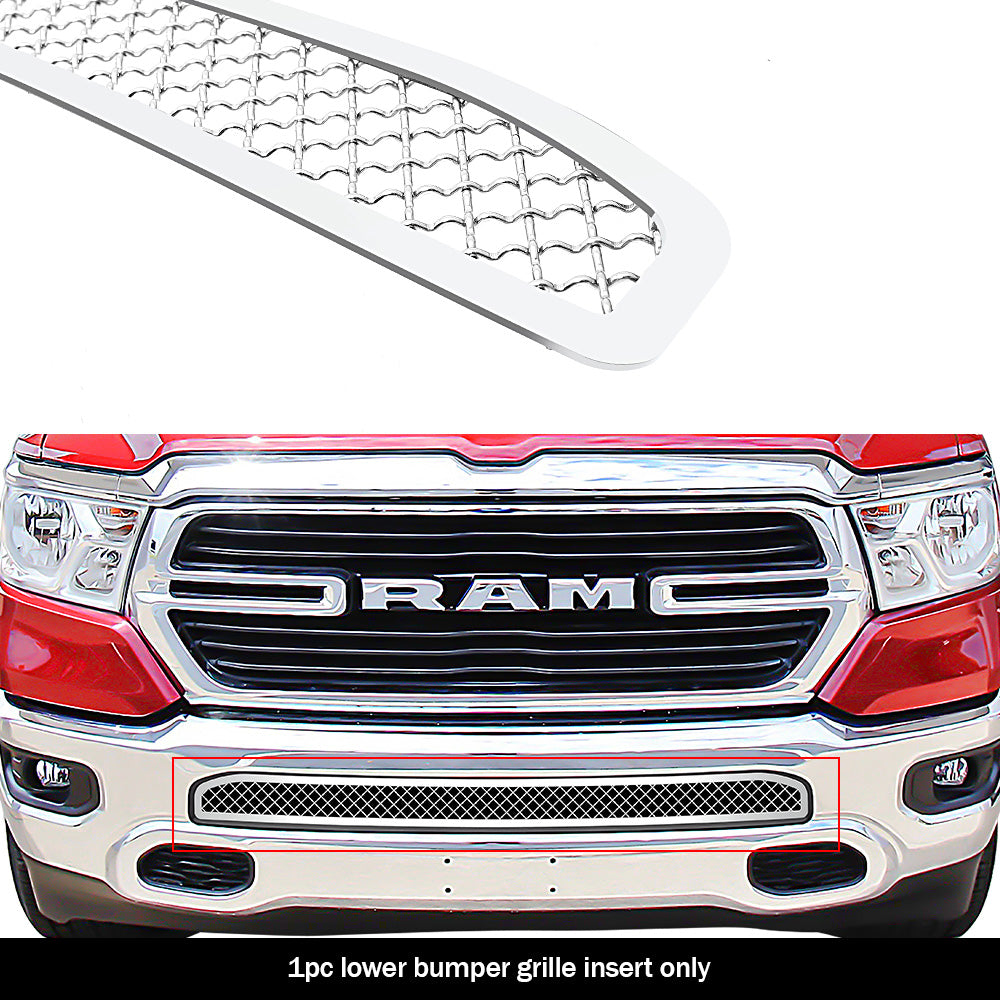 APS GR04GEJ31S Lower Bumper Mesh Grille Fits 2019-2023 Ram 1500