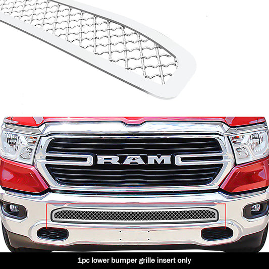 APS GR04GEJ31S Lower Bumper Mesh Grille Fits 2019-2023 Ram 1500