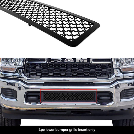 APS GR04GEJ32K Lower Bumper Black Wire Mesh Grille Fits 2019-2023 Ram 2500