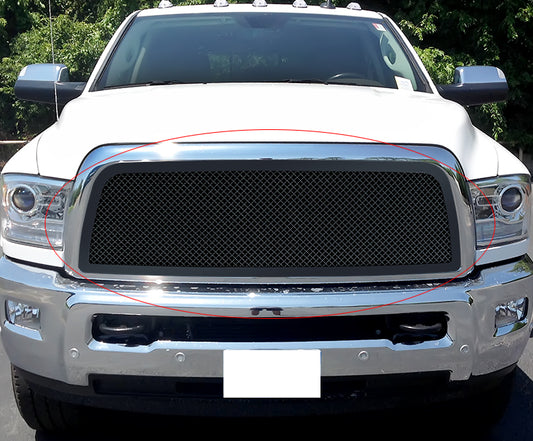 APS GR04GFC30K Main Upper Black Wire Mesh Grille Fits 2013-2018 Ram 2500