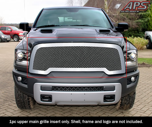 APS GR04GFC77S Main Upper Mesh Grille Fits 2015-2018 Ram Rebel 1500