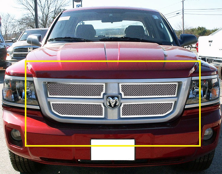 APS GR04GFF11T Main Upper Mesh Grille Fits 2008-2011 Dodge Dakota