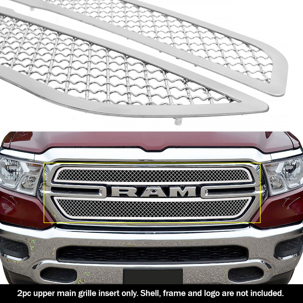 APS GR04GFG28S Main Upper Mesh Grille Fits 2019-2023 Ram 1500