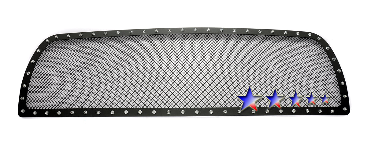 APS GR04LEA68H Main Upper Rivet Grille Fits 2010-2012 Dodge Ram