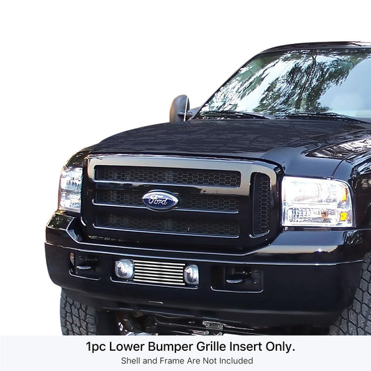 APS GR06FEC56S Lower Bumper Stainless Steel Billet Grille Fits 2005-2007 Ford Excursion