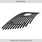 APS GR06FEG22J Main Upper Black Stainless Steel Billet Grille Fits 1999-2003 Ford F-150