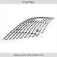 APS GR06FEG23S Main Upper Stainless Steel Billet Grille Fits 1999-2003 Ford F-150