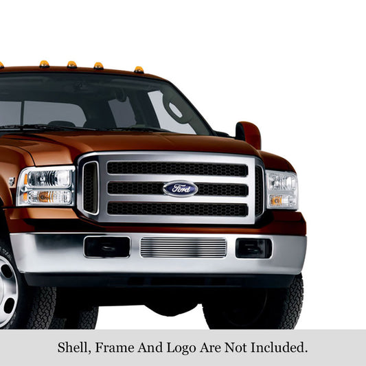 APS GR06FEG98C Lower Bumper Stainless Steel Billet Grille Fits 2005-2007 Ford Excursion