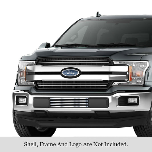 APS GR06FFD01S Lower Bumper Stainless Steel Billet Grille Fits 2018-2020 Ford F-150