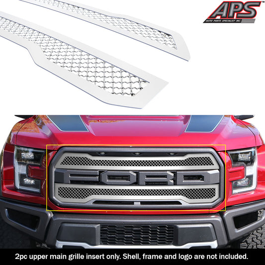 APS GR06GEA54S Main Upper Mesh Grille Fits 2017-2020 Ford F-150