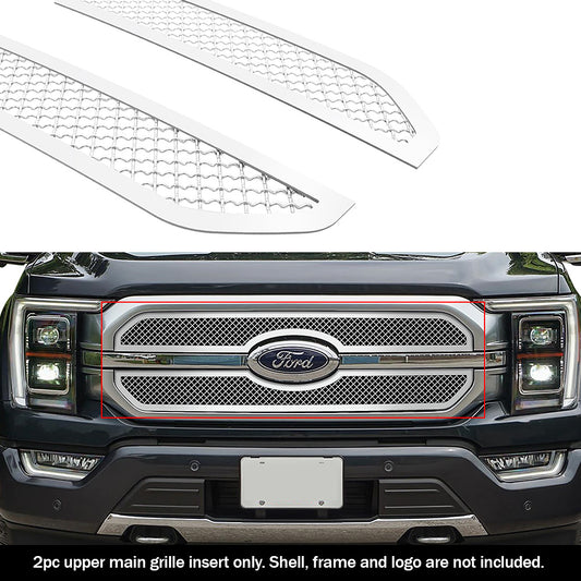 APS GR06GEA95S Main Upper Mesh Grille Fits 2021-2023 Ford F-150
