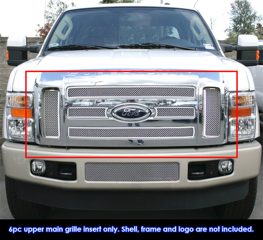 APS GR06GEC27T Main Upper Mesh Grille Fits 2008-2010 Ford F-250