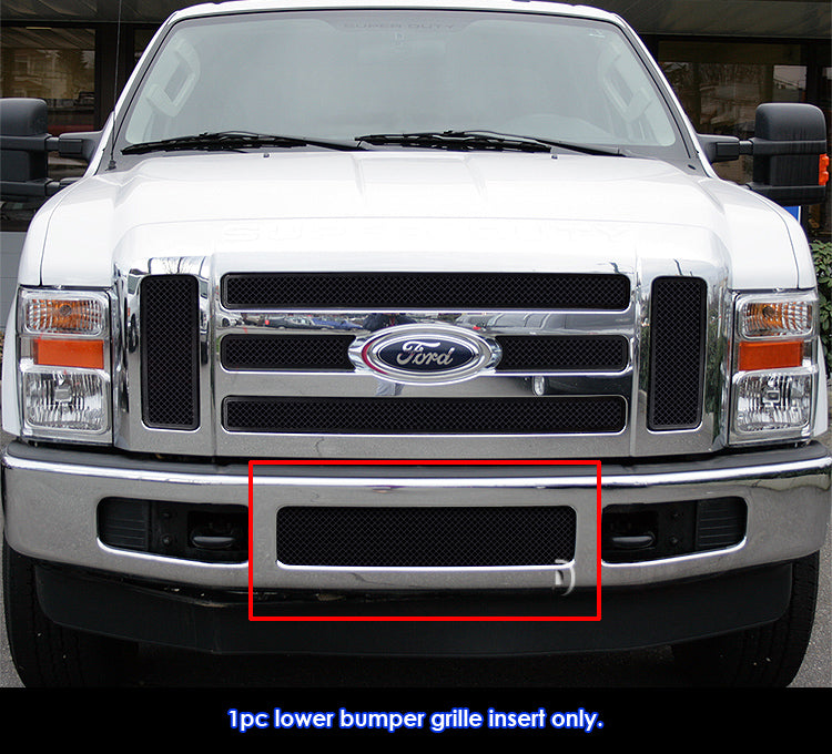 APS GR06GEC28G Lower Bumper Black Wire Mesh Grille Fits 2008-2010 Ford F-250