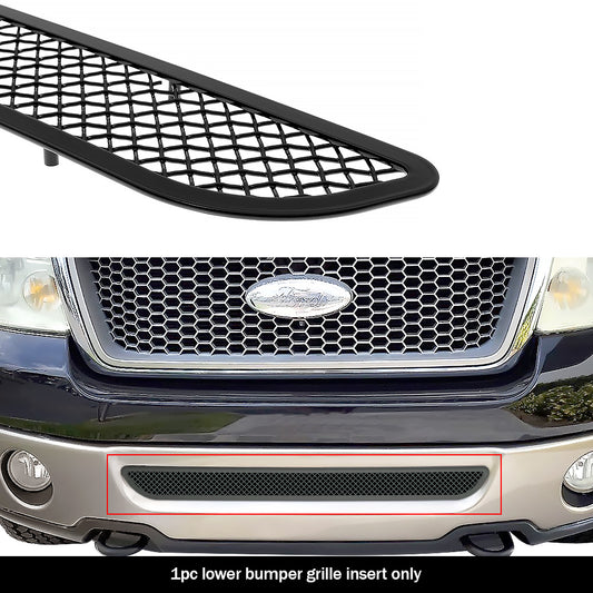 APS GR06GEC52H Lower Bumper Black Wire Mesh Grille Fits 2006-2008 Ford F-150