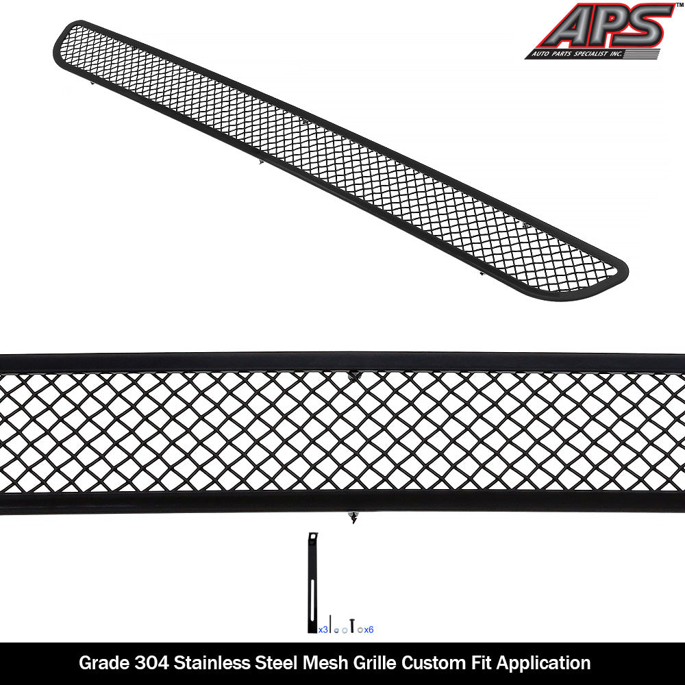 APS GR06GEC52H Lower Bumper Black Wire Mesh Grille Fits 2006-2008 Ford F-150