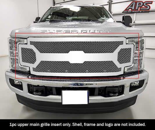 APS GR06GFC63S Main Upper Mesh Grille Fits 2017-2019 Ford F-250