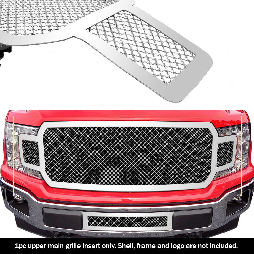 APS GR06GFD00S Main Upper Mesh Grille Fits 2018-2020 Ford F-150