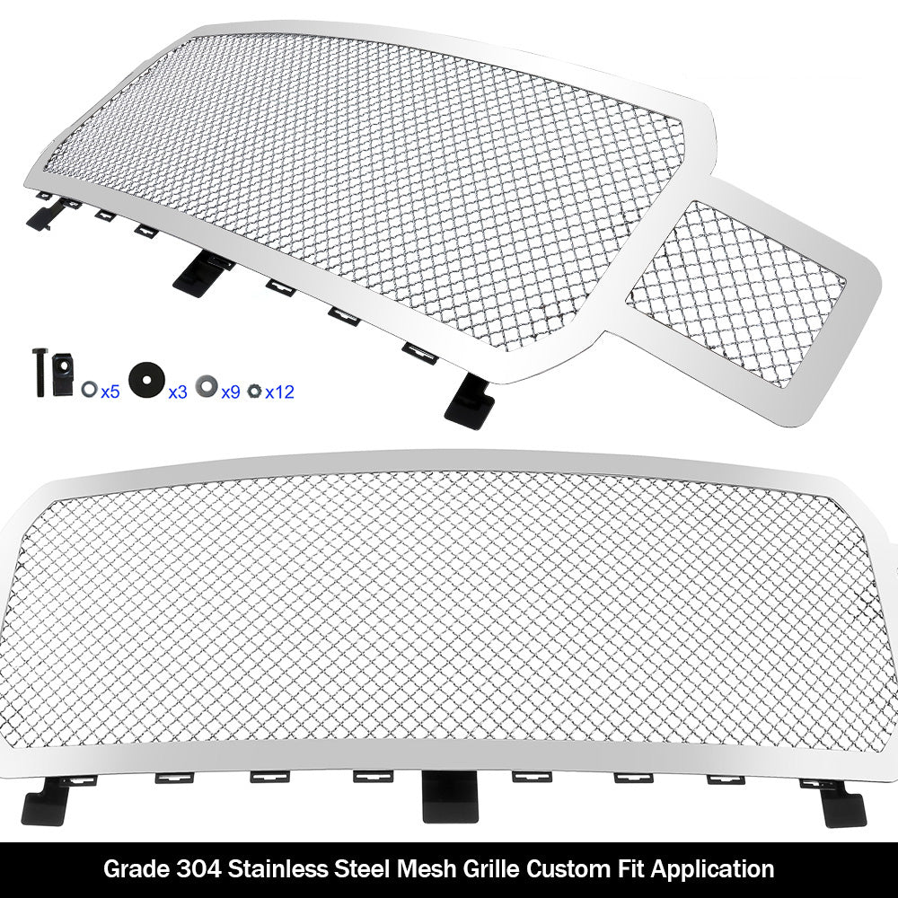 APS GR06GFD00S Main Upper Mesh Grille Fits 2018-2020 Ford F-150