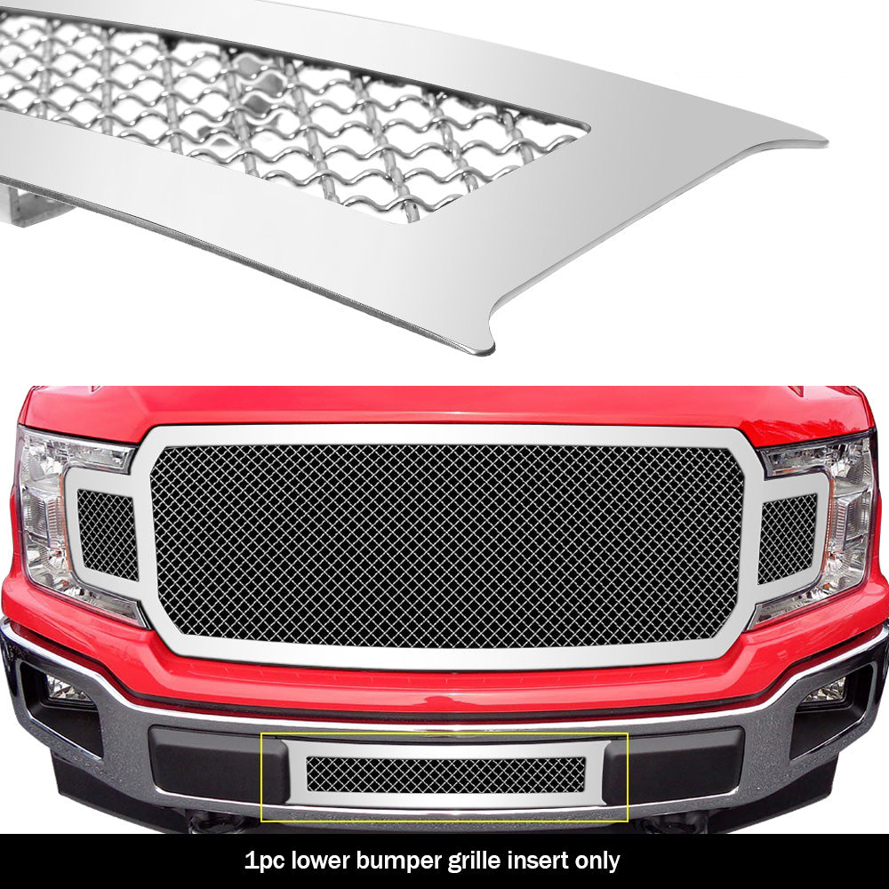 APS GR06GFD01S Lower Bumper Mesh Grille Fits 2018-2020 Ford F-150