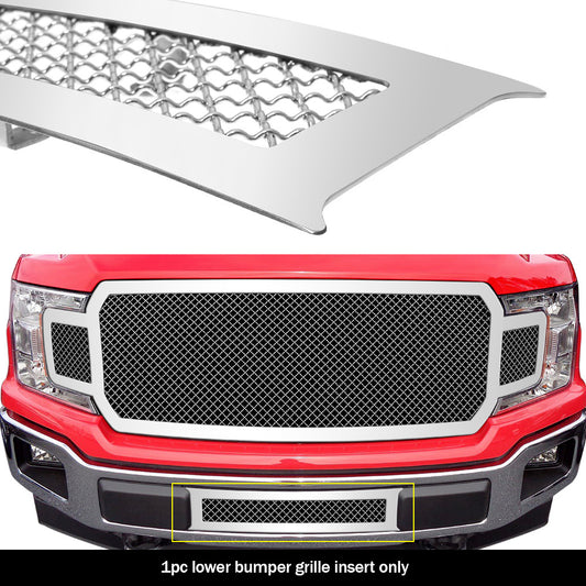 APS GR06GFD01S Lower Bumper Mesh Grille Fits 2018-2020 Ford F-150