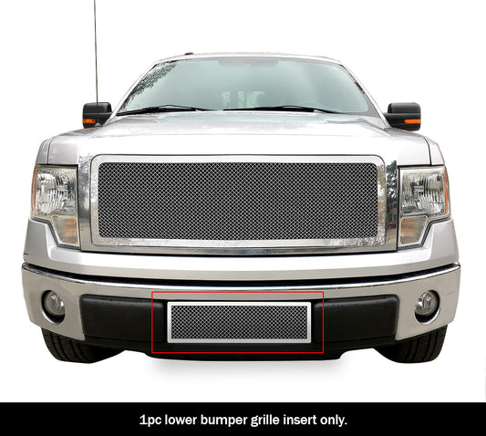 APS GR06GFG89T Lower Bumper Mesh Grille Fits 2009-2014 Ford F-150