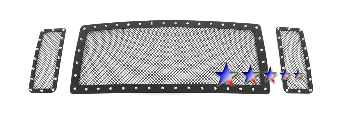 APS GR06LEA71H Main Upper Rivet Grille Fits 2008-2010 Ford F-250