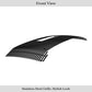 APS GR07FEJ54J Main Upper Black Stainless Steel Billet Grille Fits 2020-2023 GMC Sierra 2500