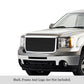 APS GR07FFE22J Main Upper Black Stainless Steel Billet Grille Fits 2007-2010 GMC Sierra 2500 HD