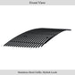 APS GR07FFE22J Main Upper Black Stainless Steel Billet Grille Fits 2007-2010 GMC Sierra 2500 HD