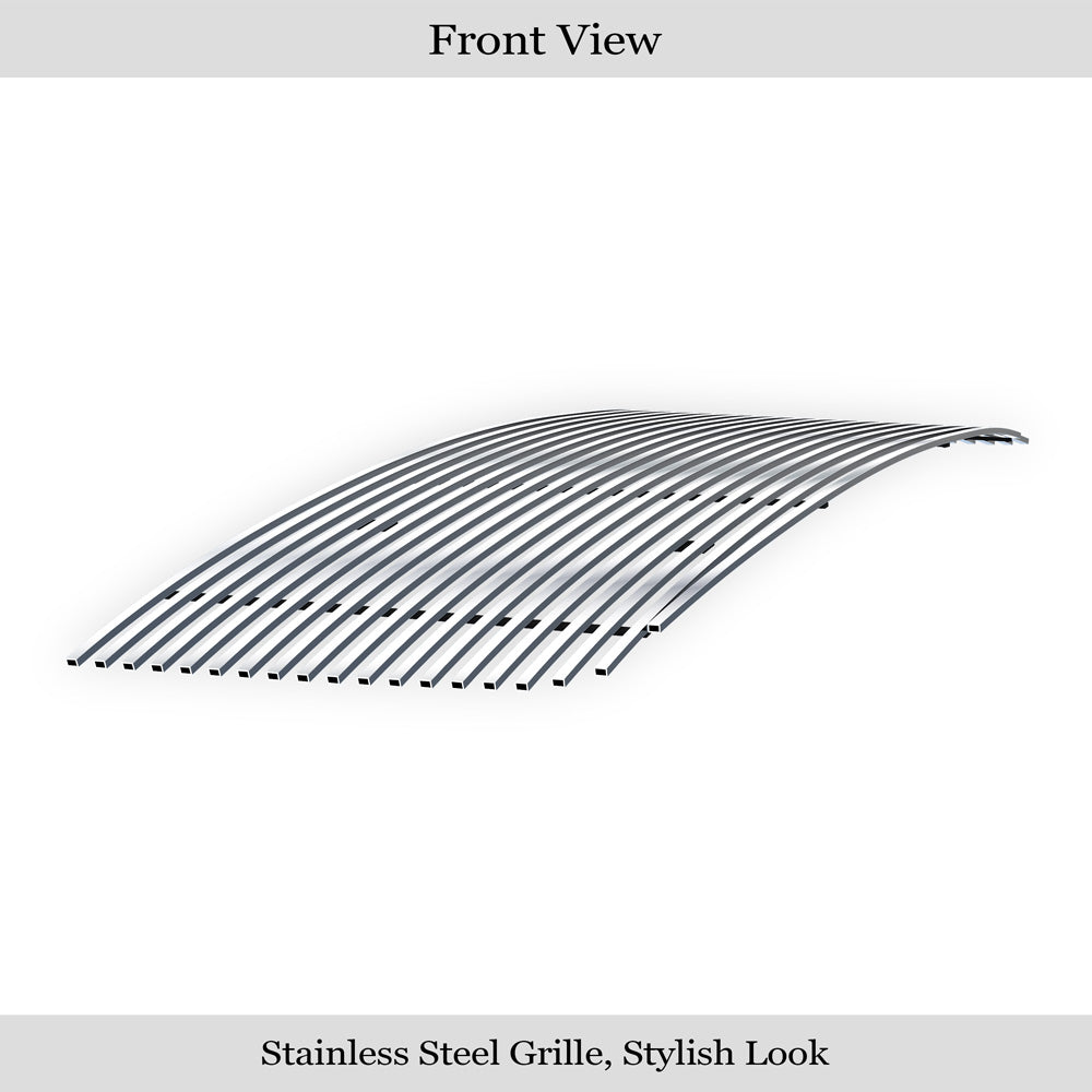 APS GR07FFE22S Main Upper Stainless Steel Billet Grille Fits 2007-2010 GMC Sierra 2500 HD