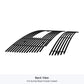 APS GR07FGH61J Main Upper & Lower Bumper Black Stainless Steel Billet Grille Fits 2007-2012 GMC Sierra 1500