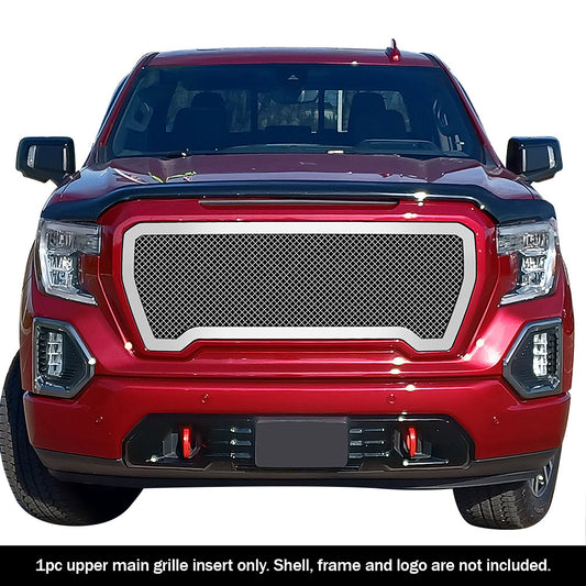 APS GR07GEF22S Main Upper Mesh Grille Fits 2019-2021 GMC Sierra 1500