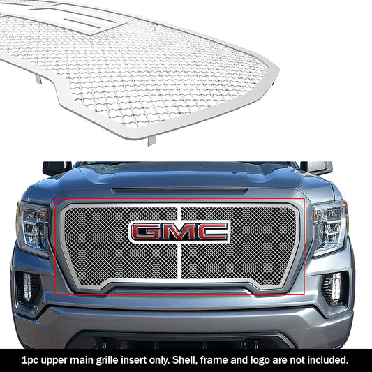 APS GR07GEJ34S Main Upper Mesh Grille Fits 2019-2021 GMC Sierra 1500