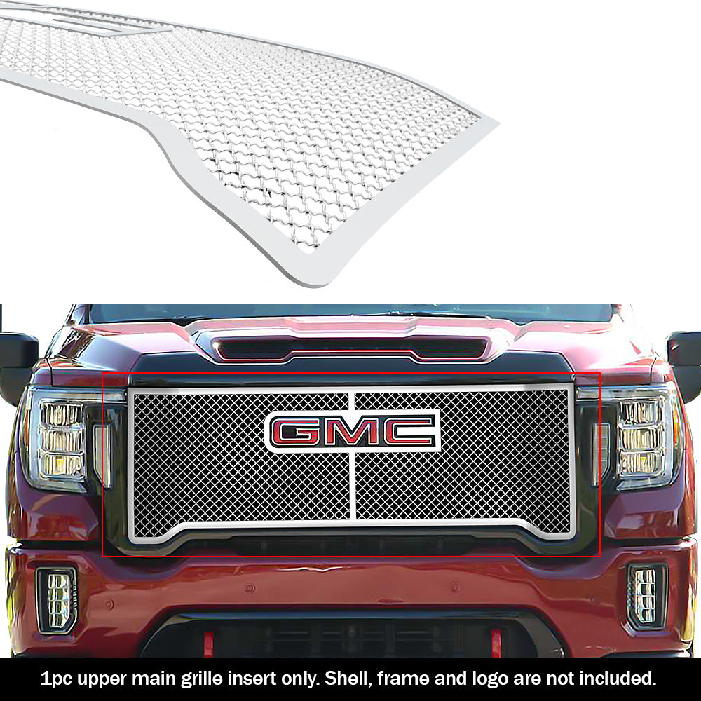 APS GR07GEJ54S Main Upper Mesh Grille Fits 2020-2023 GMC Sierra 2500