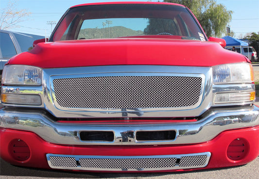 APS GR07GFG98T Lower Bumper Mesh Grille Fits 2003-2006 GMC Sierra