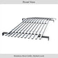 APS GR07HEJ10S Main Upper Stainless Steel Billet Grille Fits 1988-1993 GMC Sierra