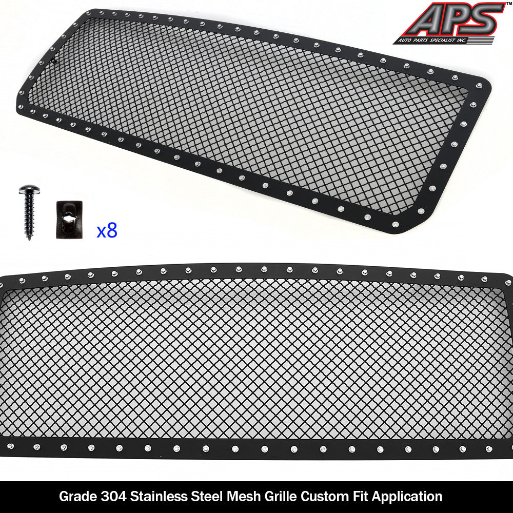 APS GR07LFC25K Main Upper Rivet Grille Fits 2015-2018 GMC Sierra 2500