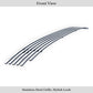APS GR08FEJ05S Lower Bumper Stainless Steel Billet Grille Fits 2017-2020 Honda Ridgeline