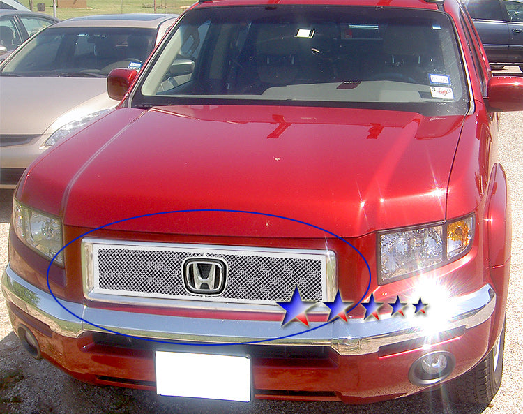 APS GR08GGA14T Main Upper Mesh Grille Fits 2005-2008 Honda Ridgeline   