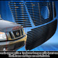 APS GR14FGH14J Main Upper & Lower Bumper Black Stainless Steel Billet Grille Fits 2008-2015 Nissan Titan