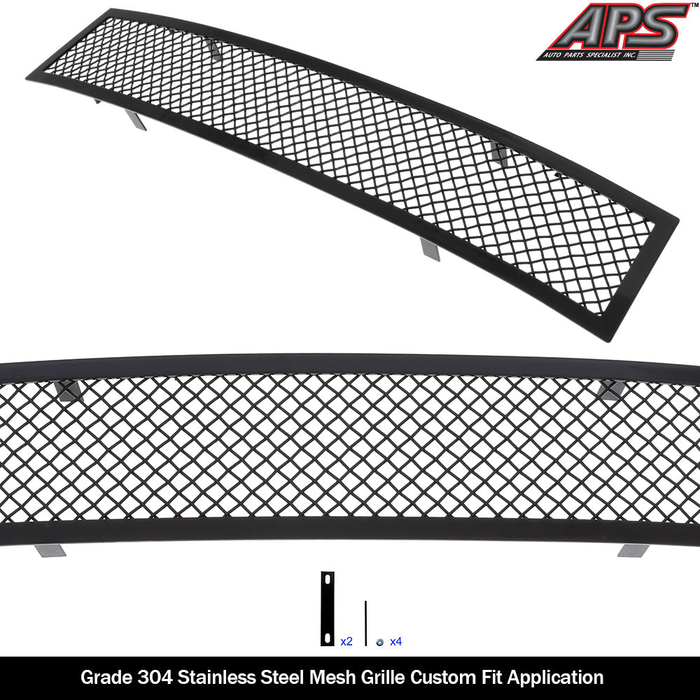 APS GR14GFC96H Lower Bumper Black Wire Mesh Grille Fits 2016-2019 Nissan Titan