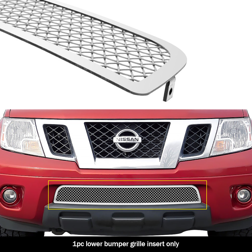 APS GR14GFD13T Lower Bumper Mesh Grille Fits 2009-2021 Nissan Frontier