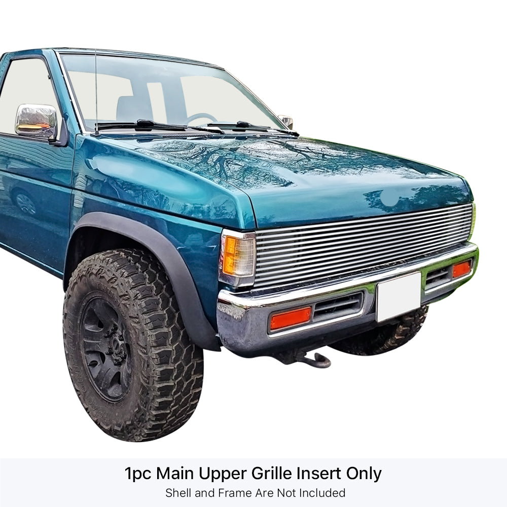APS GR14HEB30S Main Upper Stainless Steel Billet Grille Fits 1986-1997 Nissan Pickup