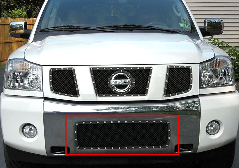 APS GR14LED13H Lower Bumper Rivet Grille Fits 2004-2007 Nissan Armada