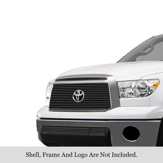 APS GR20FAJ60J Main Upper&Lower Bumper Black Stainless Steel Billet Grille Fits 2010-2013 Toyota Tundra